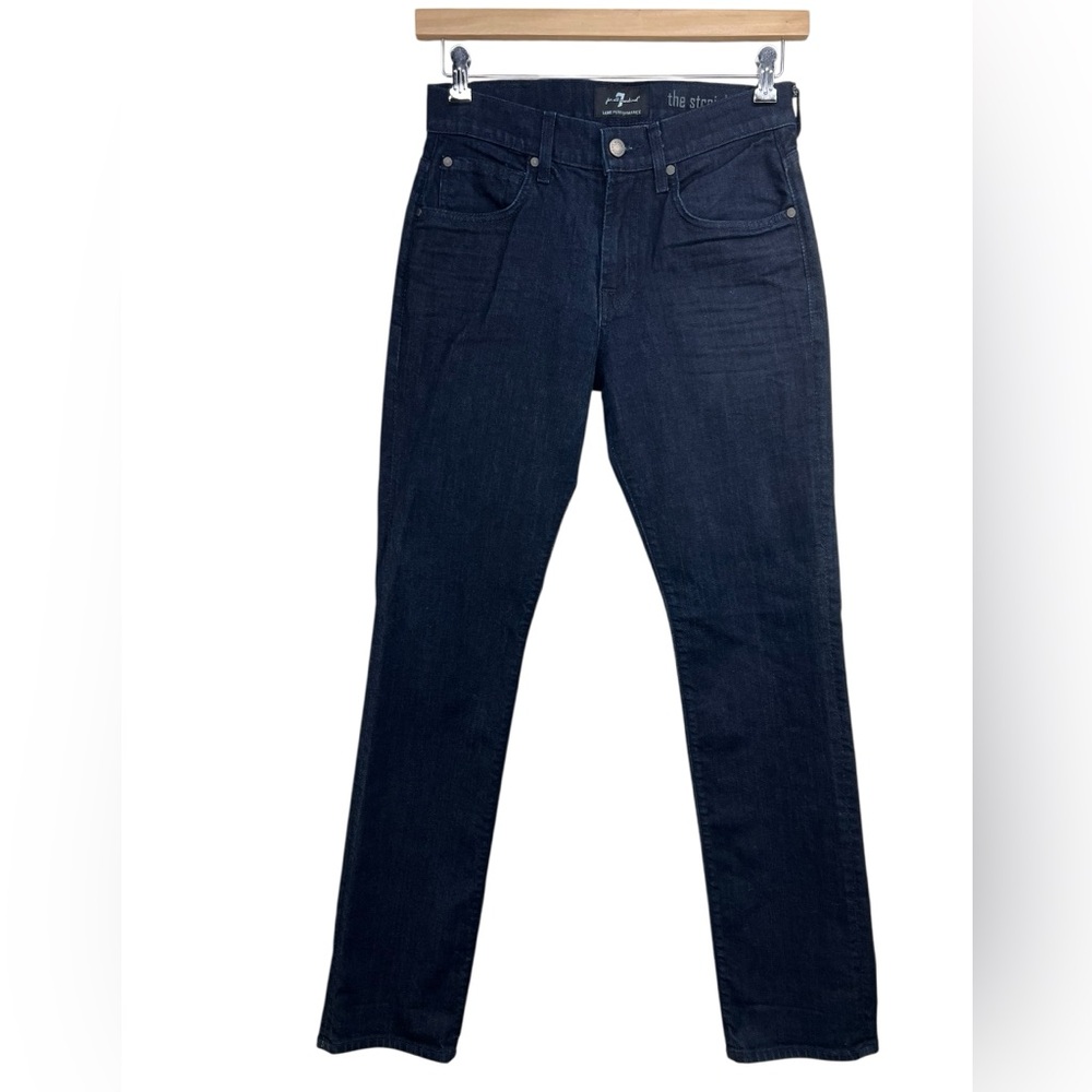 7 For All Mankind Luxe Performance The Straight Dark Wash Jeans Mens W29